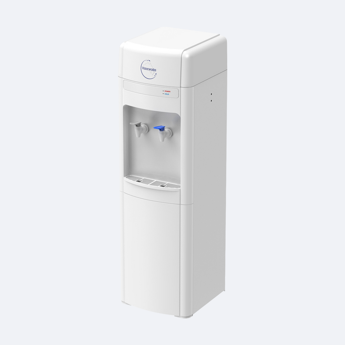 Waterworks D5 Point-of-Use Water Cooler Dispenser with cold and room temperature taps