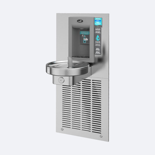 Aqua Cooler Oasis Wall Recessed Hydration Station Manual Bubbler and Auto Bottle Filler
