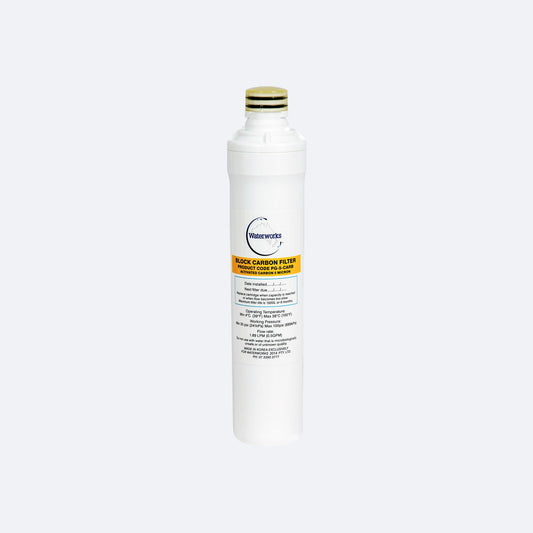 Waterworks 5 Micron Carbon Block Filter Plug-N-Play Replacement Water Filter Cartridge