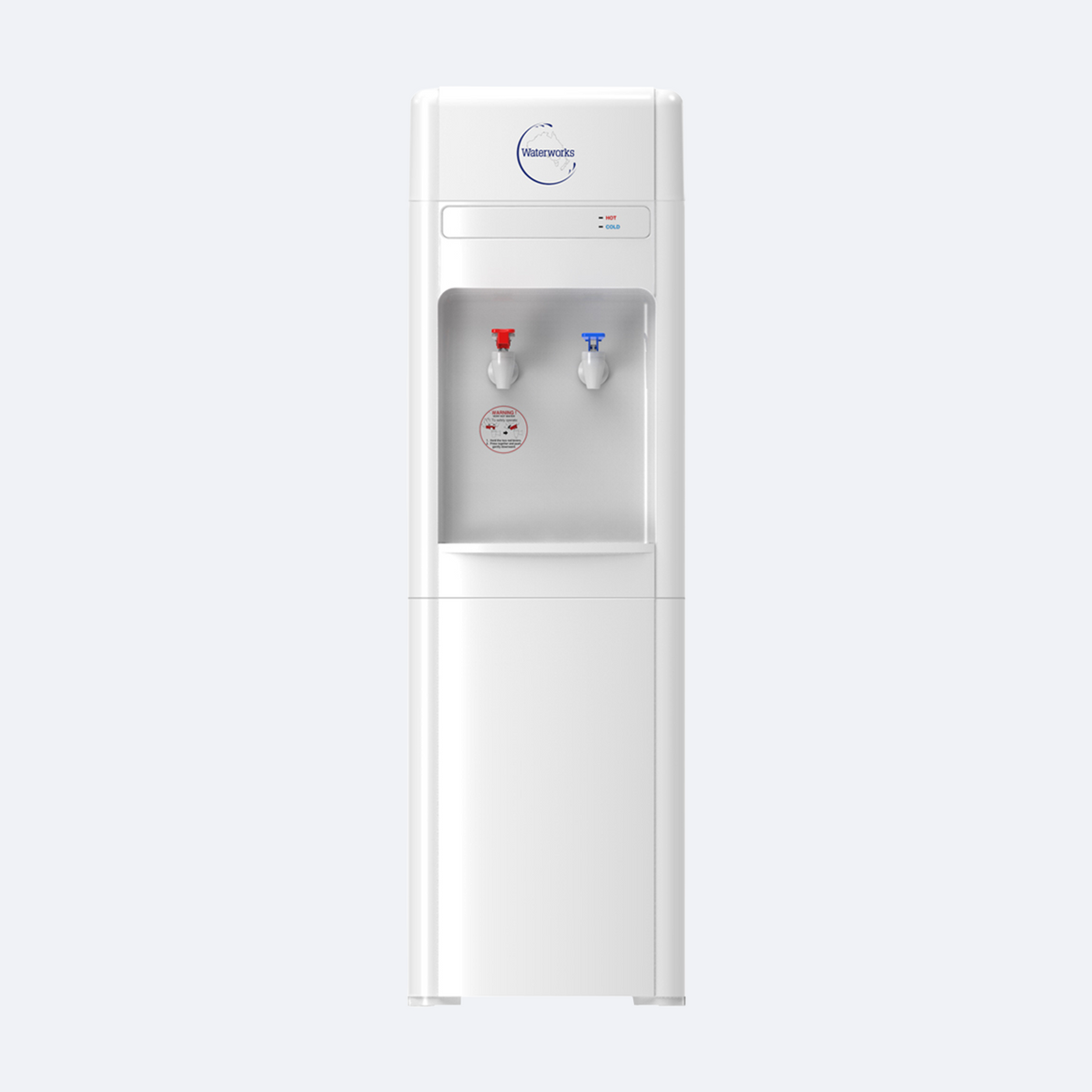 Waterworks D5 Point-of-Use Water Cooler Dispenser with hot and cold taps