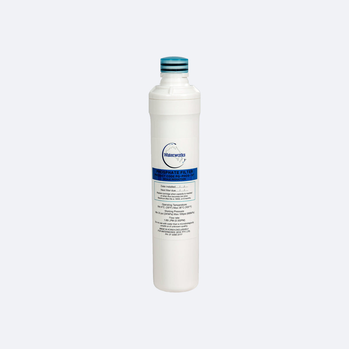 Waterworks Phosphate Plug-N-Play Replacement Water Filter Cartridge