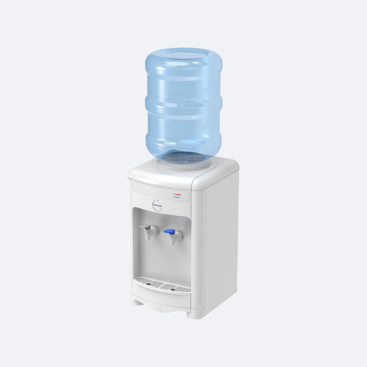 Waterworks SB5 Bench Top Bottled Water Cooler Dispenser with cold and room temperature taps