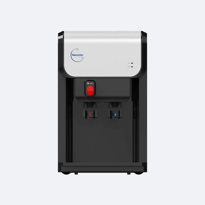 Waterworks SD19 Point-of-Use Water Cooler Dispenser in black, hot and cold taps