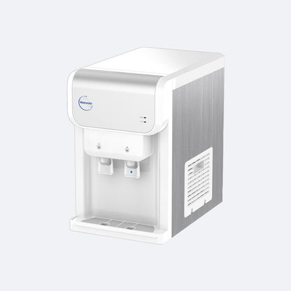 Waterworks SD19 Point-of-Use Water Cooler Dispenser in white, cold and room temperature taps