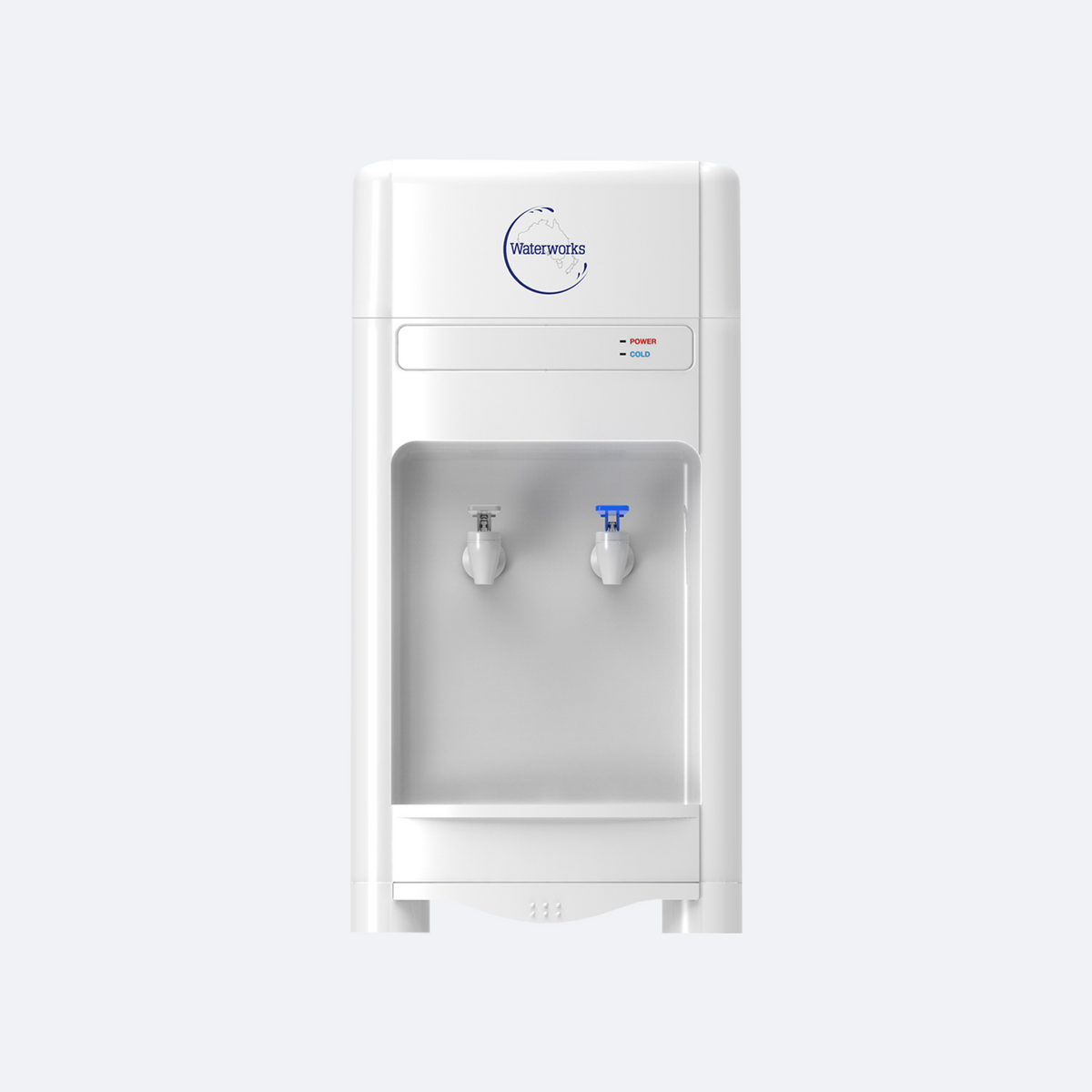 Waterworks SD5 Point-of-Use Water Cooler Dispenser with cold and room temperature taps