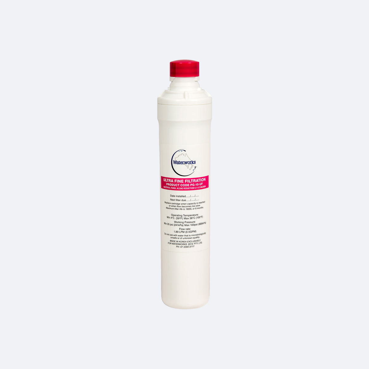 Waterworks Ultra Fine Plug-N-Play Replacement Water Filter Cartridge