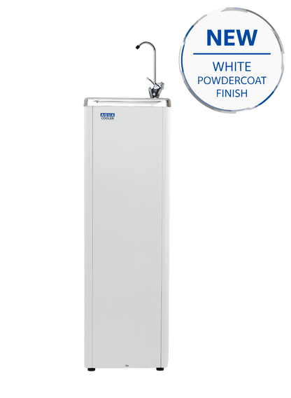 Aqua Cooler M11 drinking fountain in white, front view